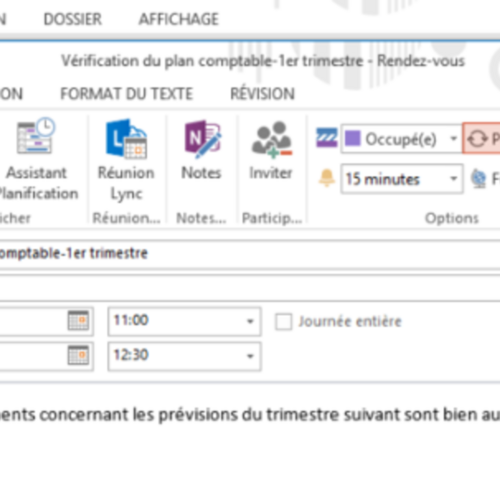 Comment créer un rendez-vous périodique?