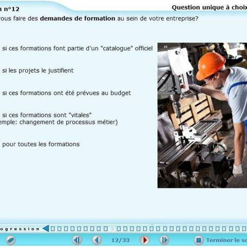 Demandes et prises en considération de formation